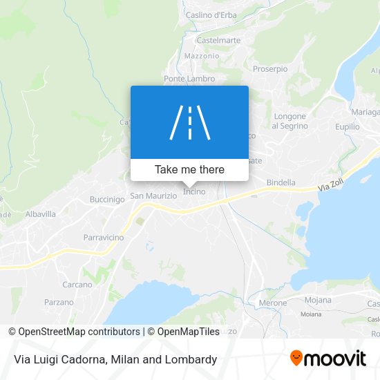 Via Luigi Cadorna map