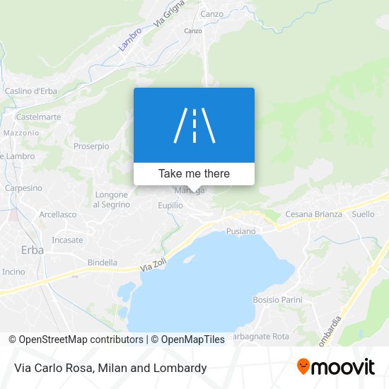 Via Carlo Rosa map