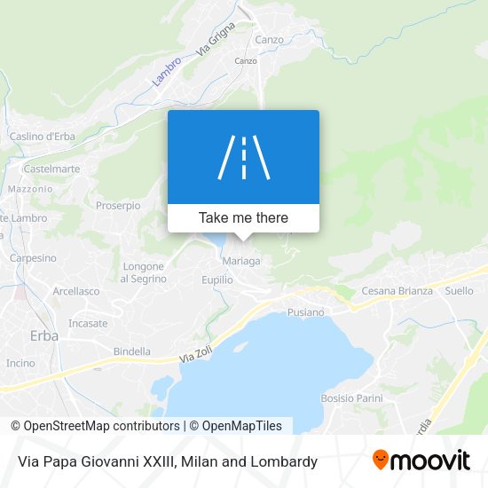 Via Papa Giovanni XXIII map