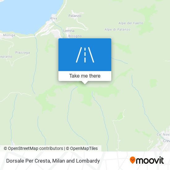 Dorsale Per Cresta map