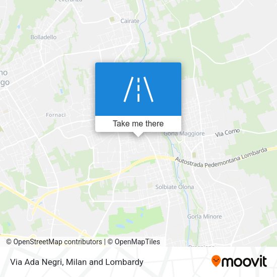 Via Ada Negri map