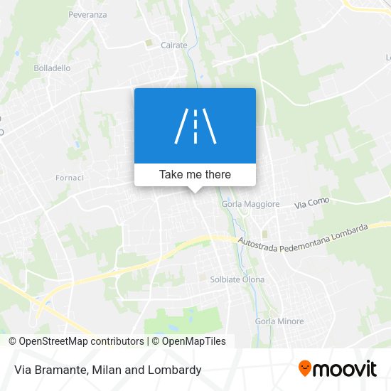 Via Bramante map