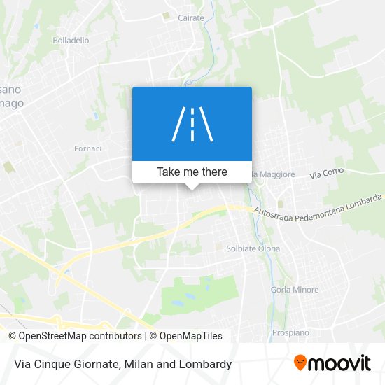 Via Cinque Giornate map