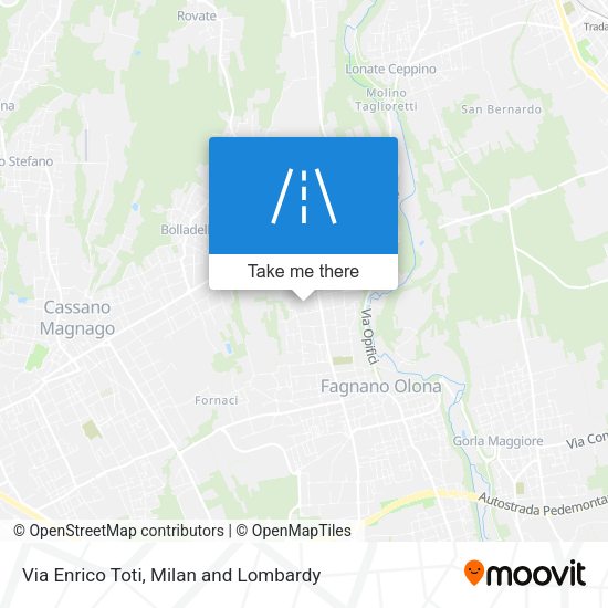 Via Enrico Toti map