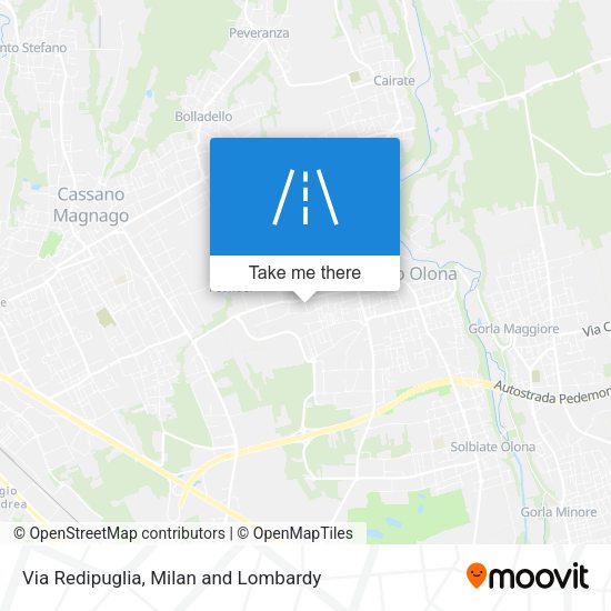 Via Redipuglia map