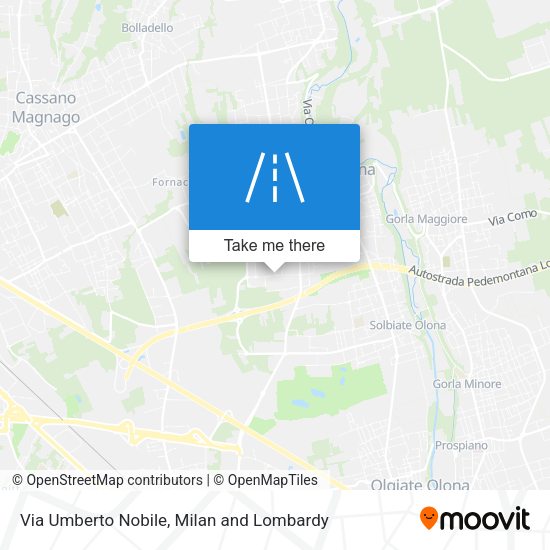 Via Umberto Nobile map