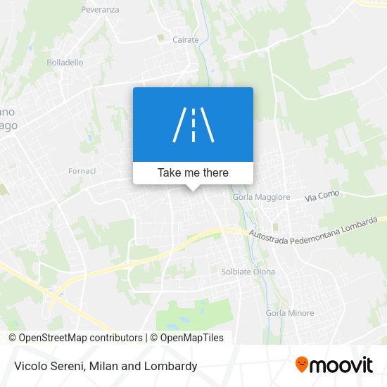 Vicolo Sereni map