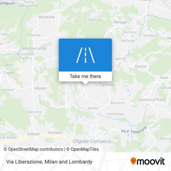 Via Liberazione map