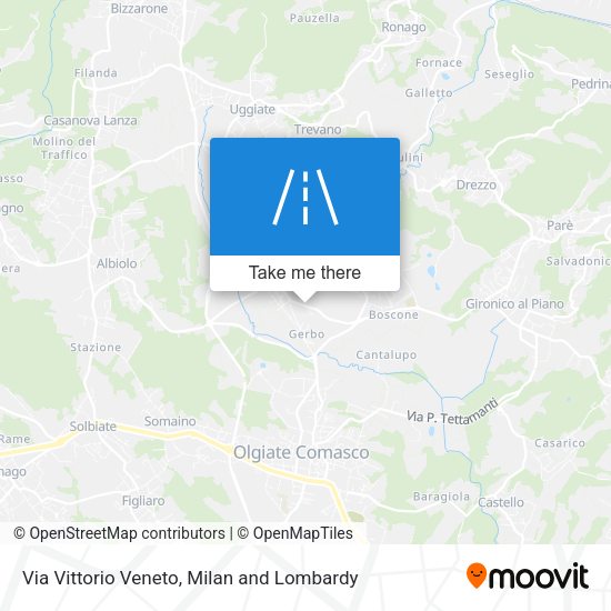 Via Vittorio Veneto map