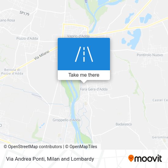 Via Andrea Ponti map