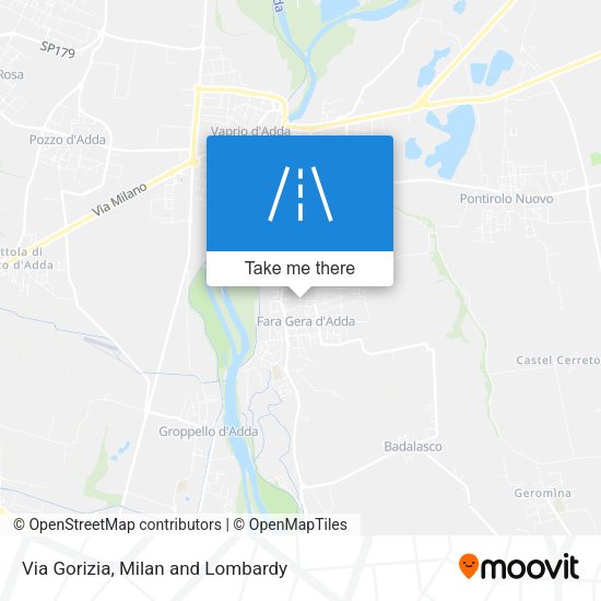 Via Gorizia map