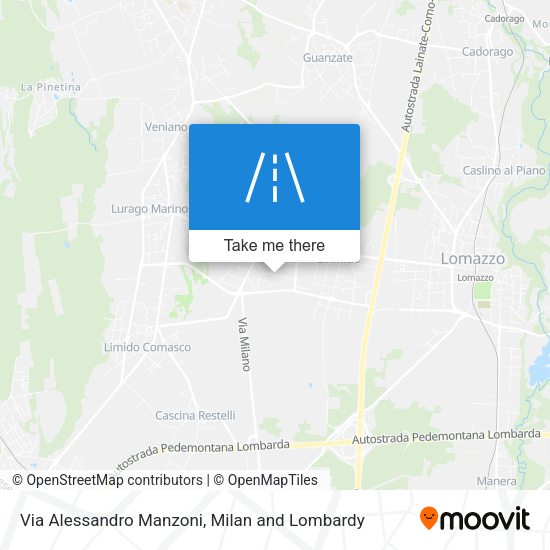 Via Alessandro Manzoni map