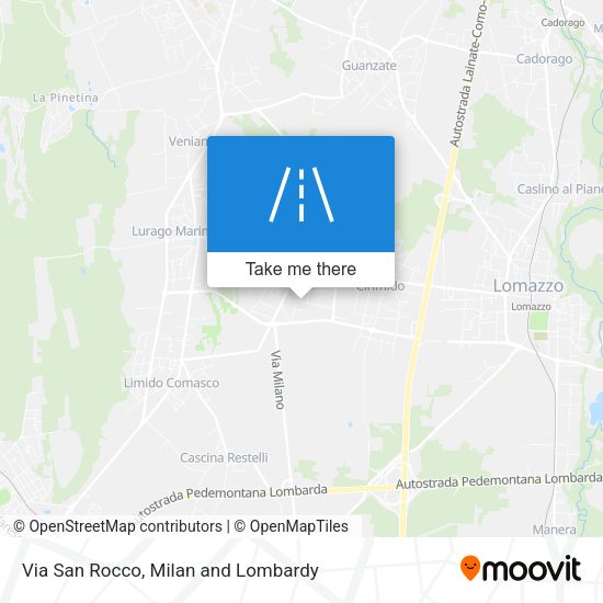 Via San Rocco map