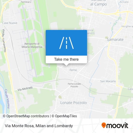 Via Monte Rosa map