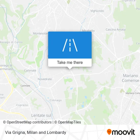 Via Grigna map