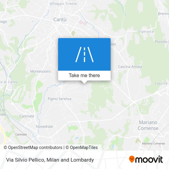 Via Silvio Pellico map