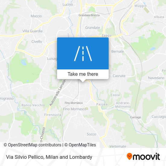 Via Silvio Pellico map