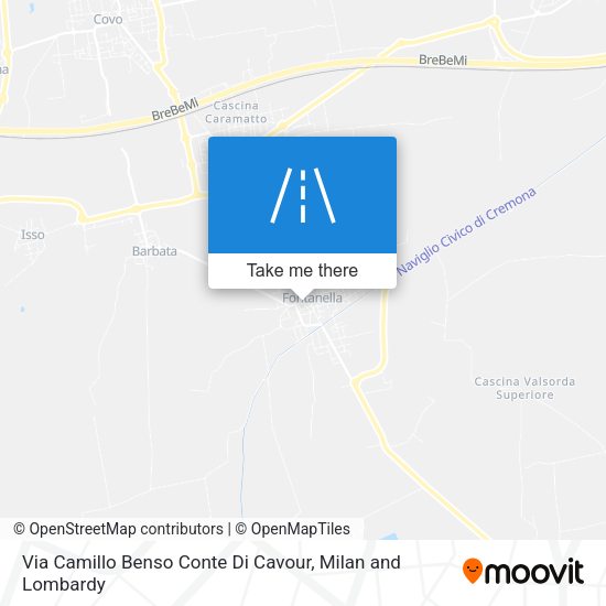 Via Camillo Benso Conte Di Cavour map