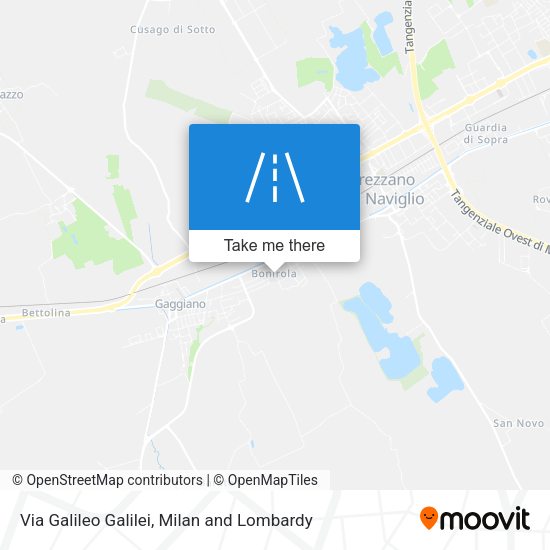 Via Galileo Galilei map