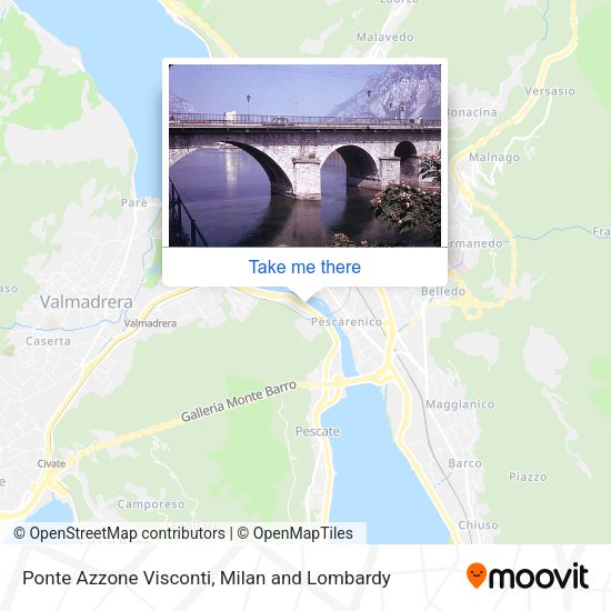Ponte Azzone Visconti map