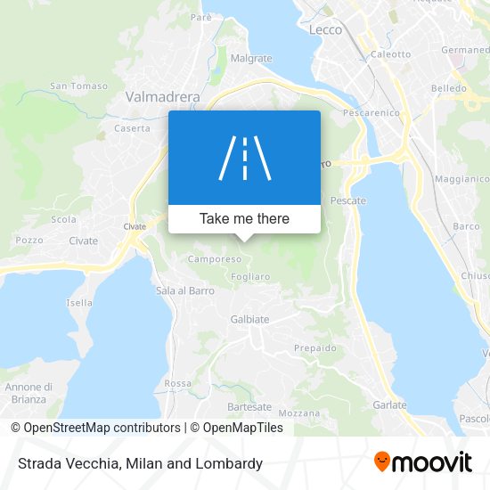Strada Vecchia map