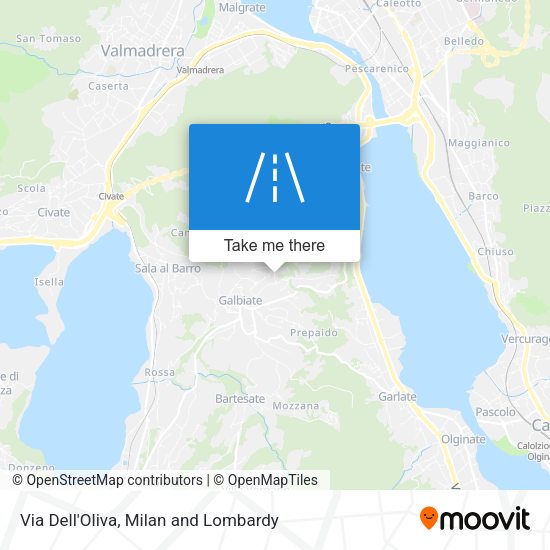 Via Dell'Oliva map