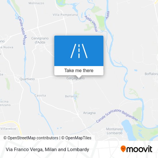 Via Franco Verga map