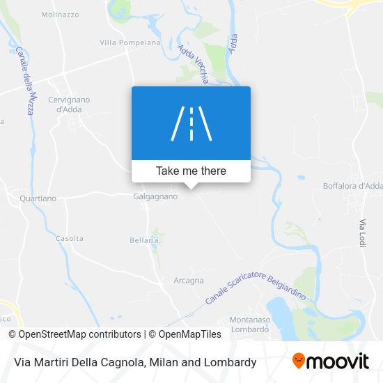 Via Martiri Della Cagnola map