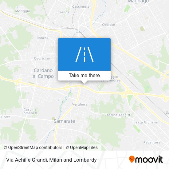 Via Achille Grandi map