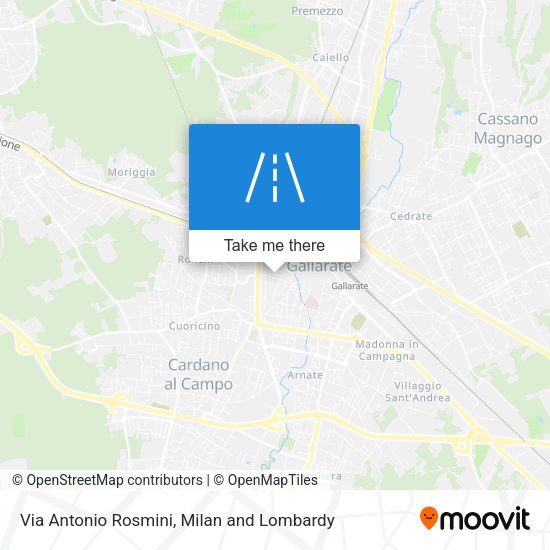 Via Antonio Rosmini map