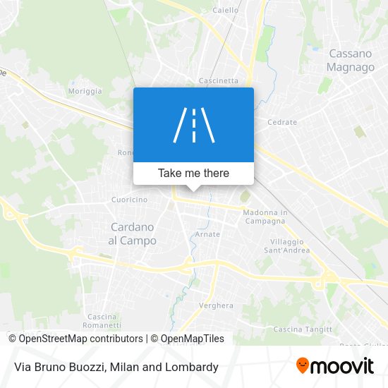 Via Bruno Buozzi map