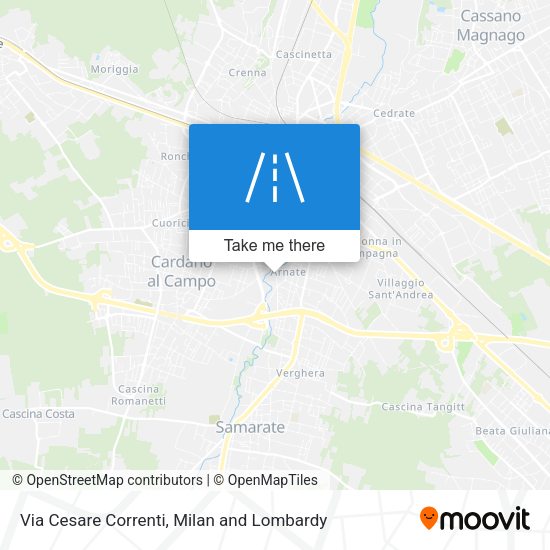 Via Cesare Correnti map