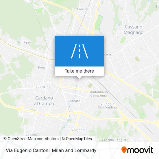 Via Eugenio Cantoni map