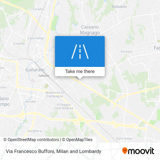 Via Francesco Buffoni map