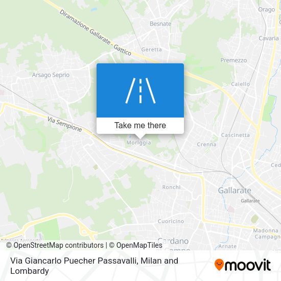 Via Giancarlo Puecher Passavalli map