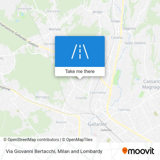 Via Giovanni Bertacchi map
