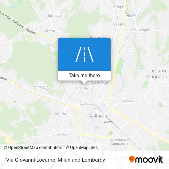 Via Giovanni Locarno map
