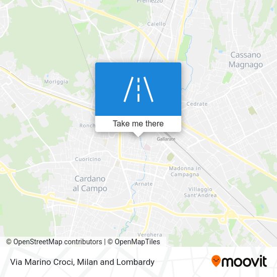 Via Marino Croci map