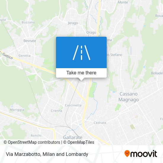 Via Marzabotto map