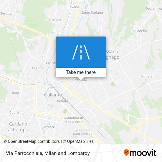 Via Parrocchiale map