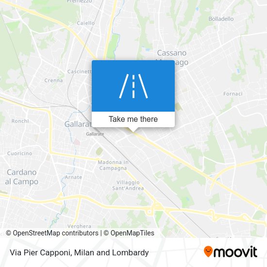 Via Pier Capponi map