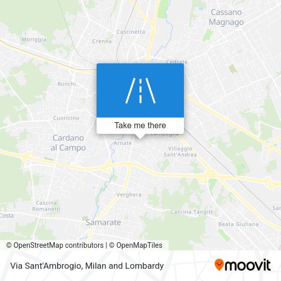 Via Sant'Ambrogio map