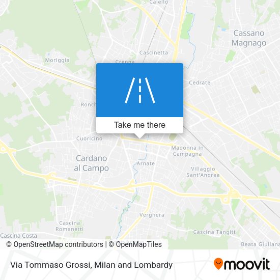 Via Tommaso Grossi map