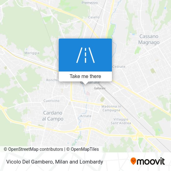 Vicolo Del Gambero map