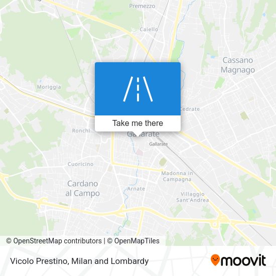 Vicolo Prestino map