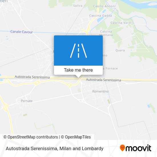Autostrada Serenissima map