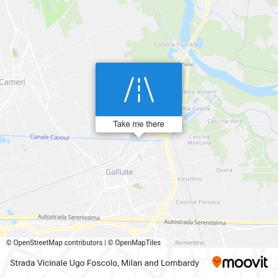 Strada Vicinale Ugo Foscolo map