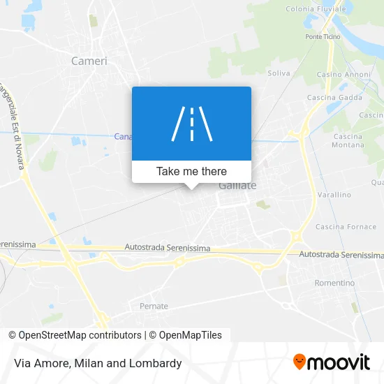 Via Amore map