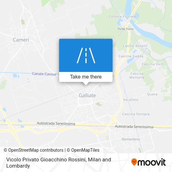 Vicolo Privato Gioacchino Rossini map