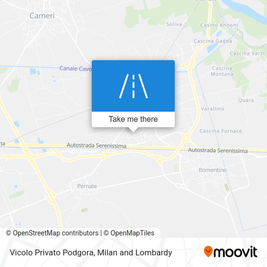 Vicolo Privato Podgora map